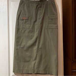 Ralph Lauren Green Midi Pencil Skirt